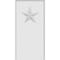 Ekena Millwork Standard Foster Star Plinth Block With Beveled Edge, 5"W x 10"H x 1"P PBP050X100X100FOS07 - alternate 3
